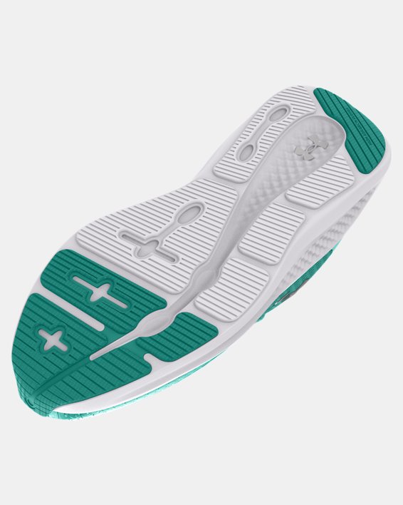 Girls' Grade School UA Charged Pursuit 3 Running Shoes, Green, pdpMainDesktop image number 4